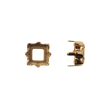 Castone per gemma o cabochon quadrate da 8x8 mm.