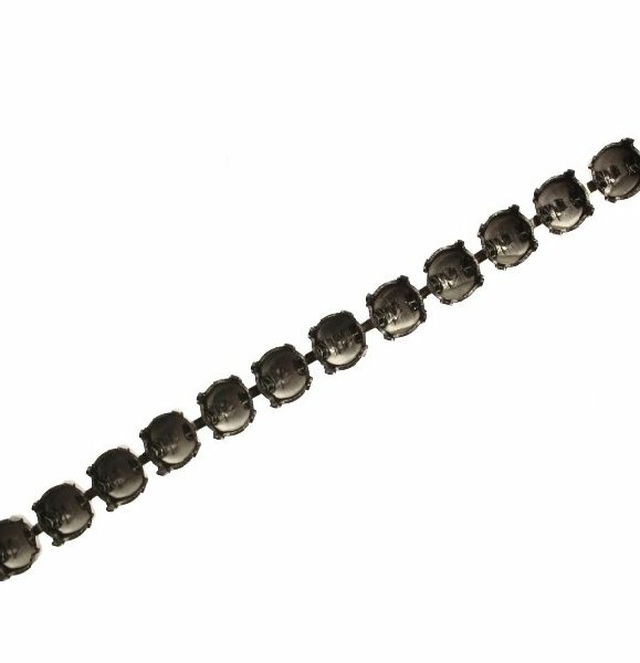 Catena porta strass, 6,2 mm. (SS29), base Antracite