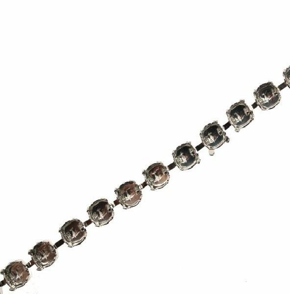 Catena porta strass, 6,2 mm. (SS29), base Argentato Rodio