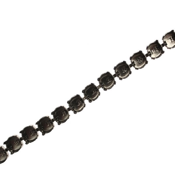Catena porta strass, 7,2 mm. (SS34), base Antracite