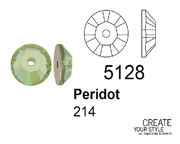 Swarovski Paiette PERIDOT - 5128