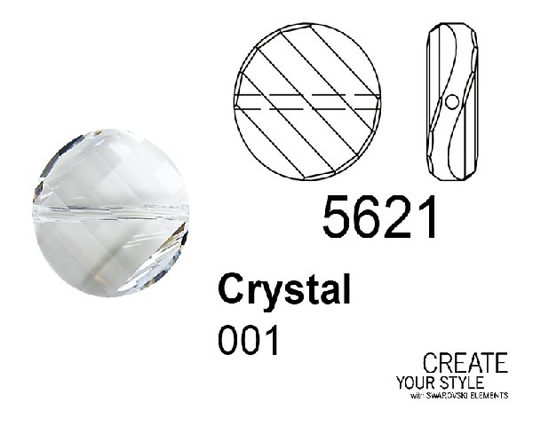 Swarovski Twist Bead CRYSTAL - 5621