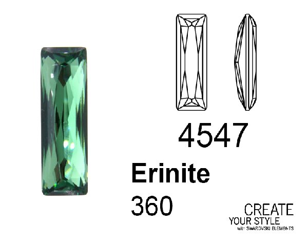 Swarovski Gemma Baguette ERINITE - 4547