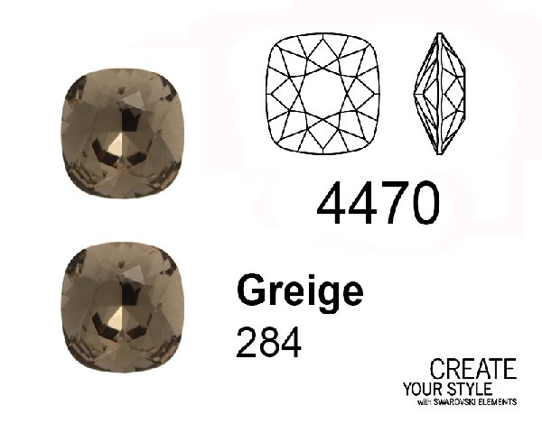 Swarovski Gemma Quadrata GREIGE - 4470
