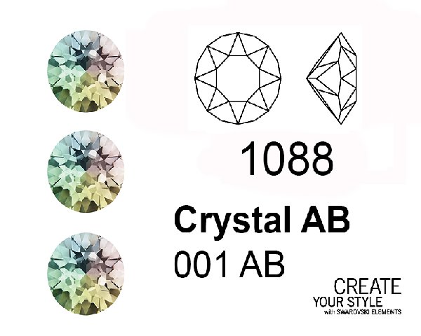Swarovski Gemma Tonda Conica CRYSTAL AB - 1088