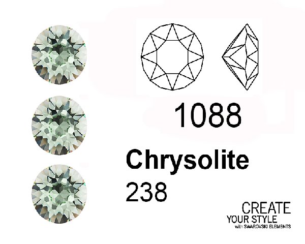 Swarovski Gemma Tonda Conica CHRYSOLITE - 1088