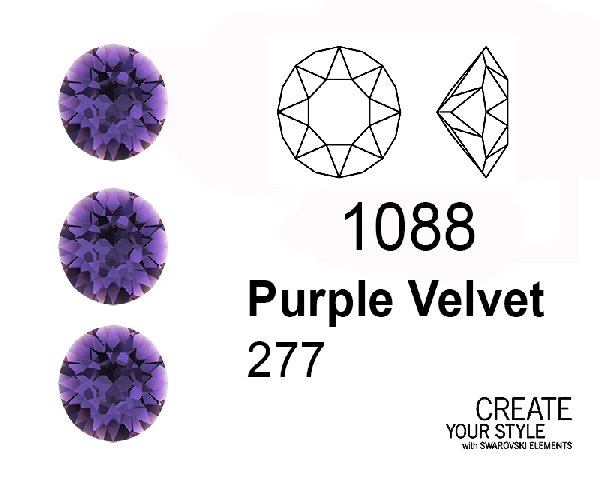 Swarovski Gemma Tonda Conica PURPLE VELVET - 1088
