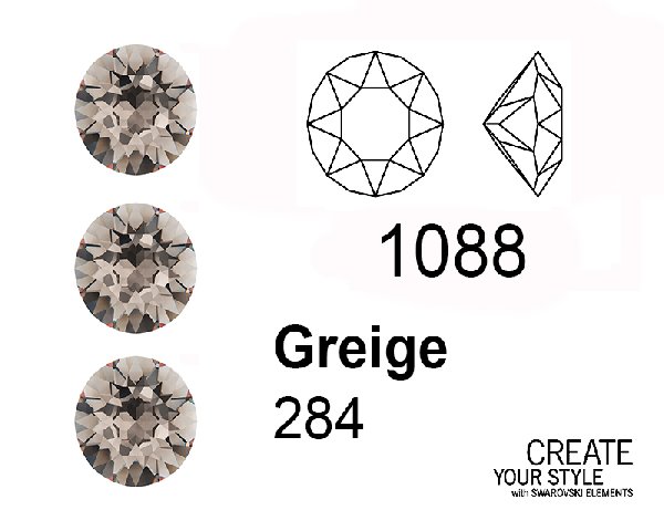 Swarovski Gemma Tonda Conica GREIGE - 1088