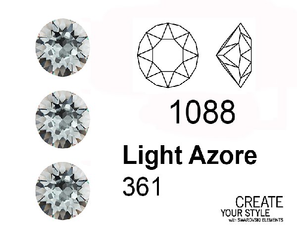 Swarovski Gemma Tonda Conica LIGHT AZORE - 1088