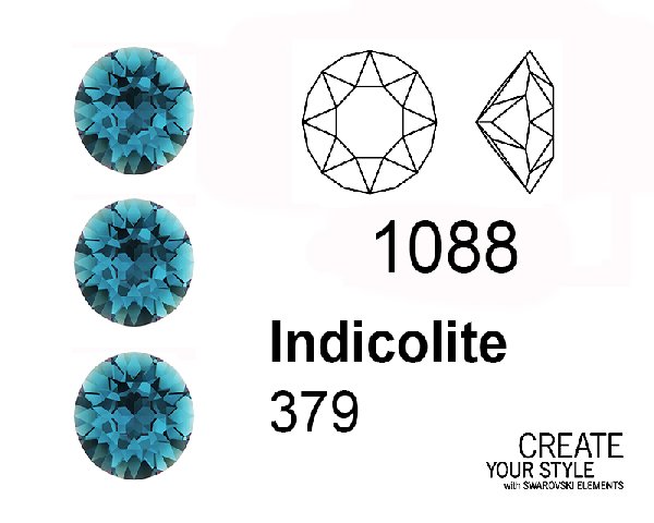 Swarovski Gemma Tonda Conica INDICOLITE - 1088