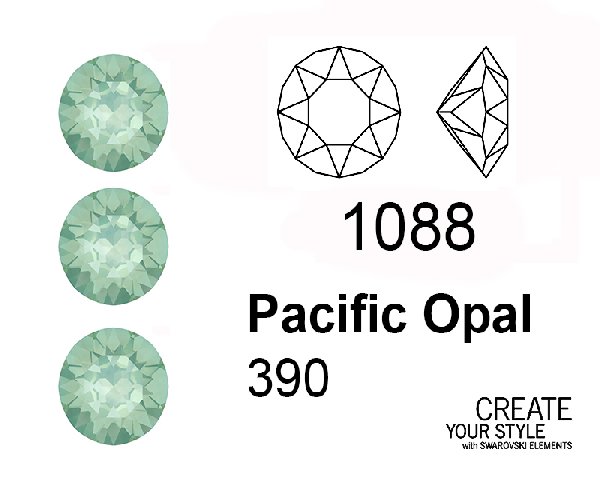 Swarovski Gemma Tonda Conica PACIFIC OPAL - 1088