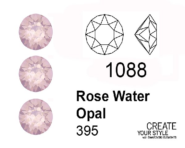 Swarovski Gemma Tonda Conica ROSE WATER OPAL - 1088