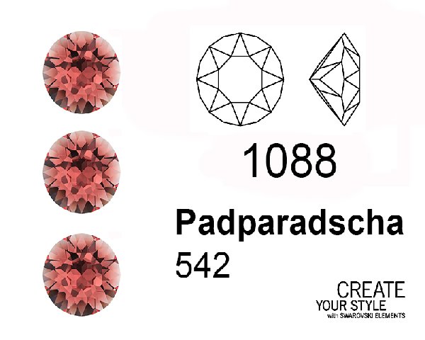 Swarovski Gemma Tonda Conica PADPARASCHA - 1088