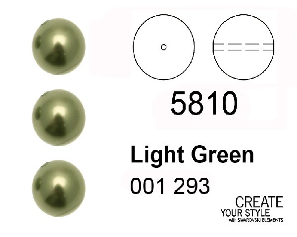 Swarovski Perla LIGHT GREEN - 5810