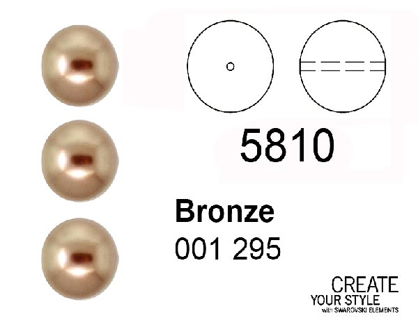 Swarovski Perla BRONZE - 5810