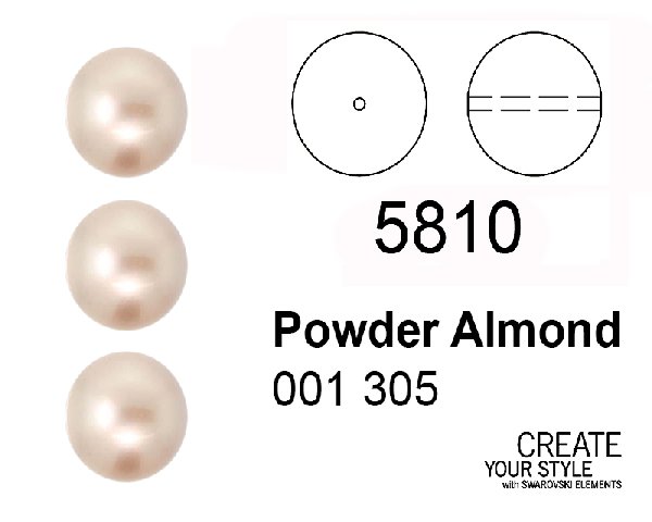 Swarovski Perla POWDER ALMOND - 5810
