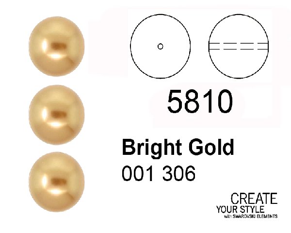 Swarovski Perla BRIGHT GOLD - 5810