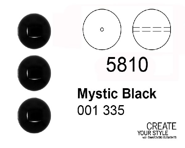 Swarovski Perla MISTIC BLACK (nero) - 5810