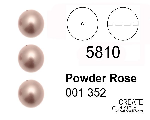 Swarovski Perla POWDER ROSE - 5810