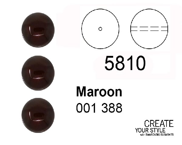 Swarovski Perla MAROON - 5810