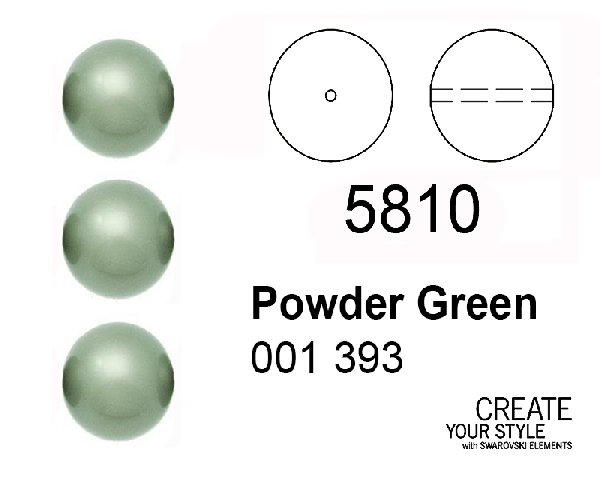 Swarovski Perla POWDER GREEN - 5810