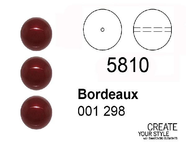 Swarovski Perla BORDEAUX - 5810