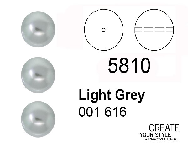 Swarovski Perla LIGHT GREY - 5810
