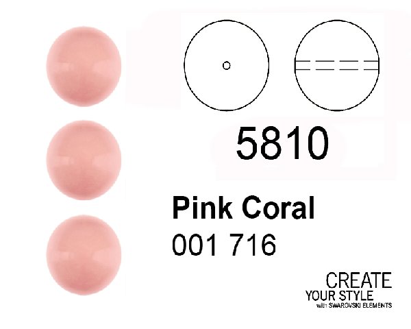 Swarovski Perla PINK CORAL