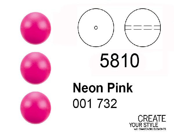 Swarovski Perla NEON PINK - 5810