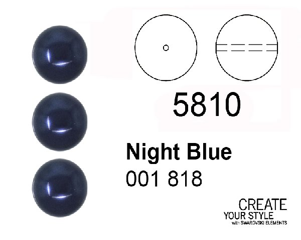 Swarovski Perla NIGHT BLUE - 5810