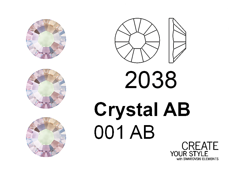 Swarovski Strass Termoadesivo CRYSTAL AB - 2038