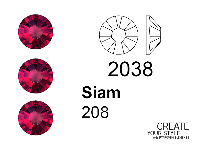 Swarovski Strass Termoadesivo SIAM - 2038