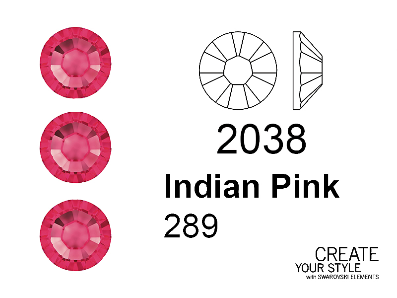 Swarovski Strass Termoadesivo INDIAN PINK - 2038
