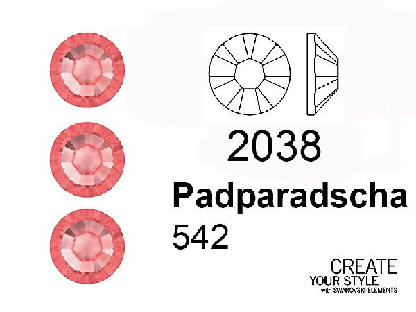 Swarovski Strass Termoadesivo PADPARADSCHA - 2038
