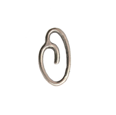 Accessorio a forma di graffetta, 10x18 mm.