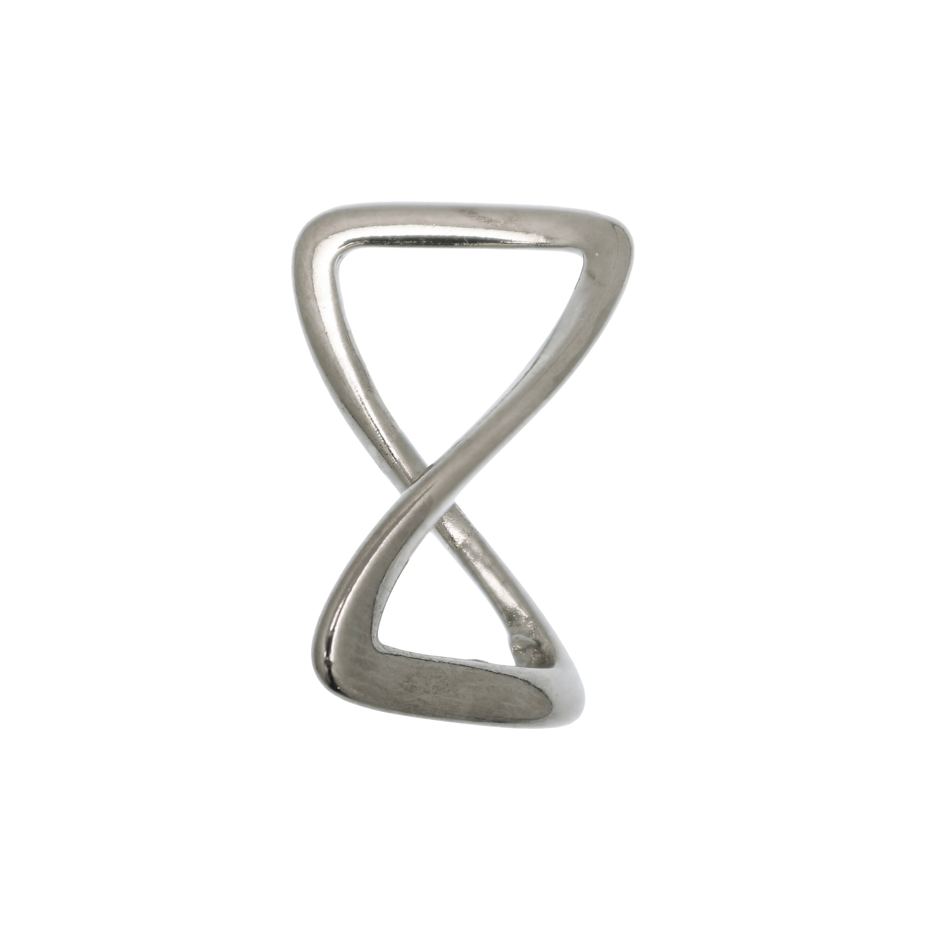 Accessorio a forma di rettangolo, ritorto liscio, 16x27 mm.