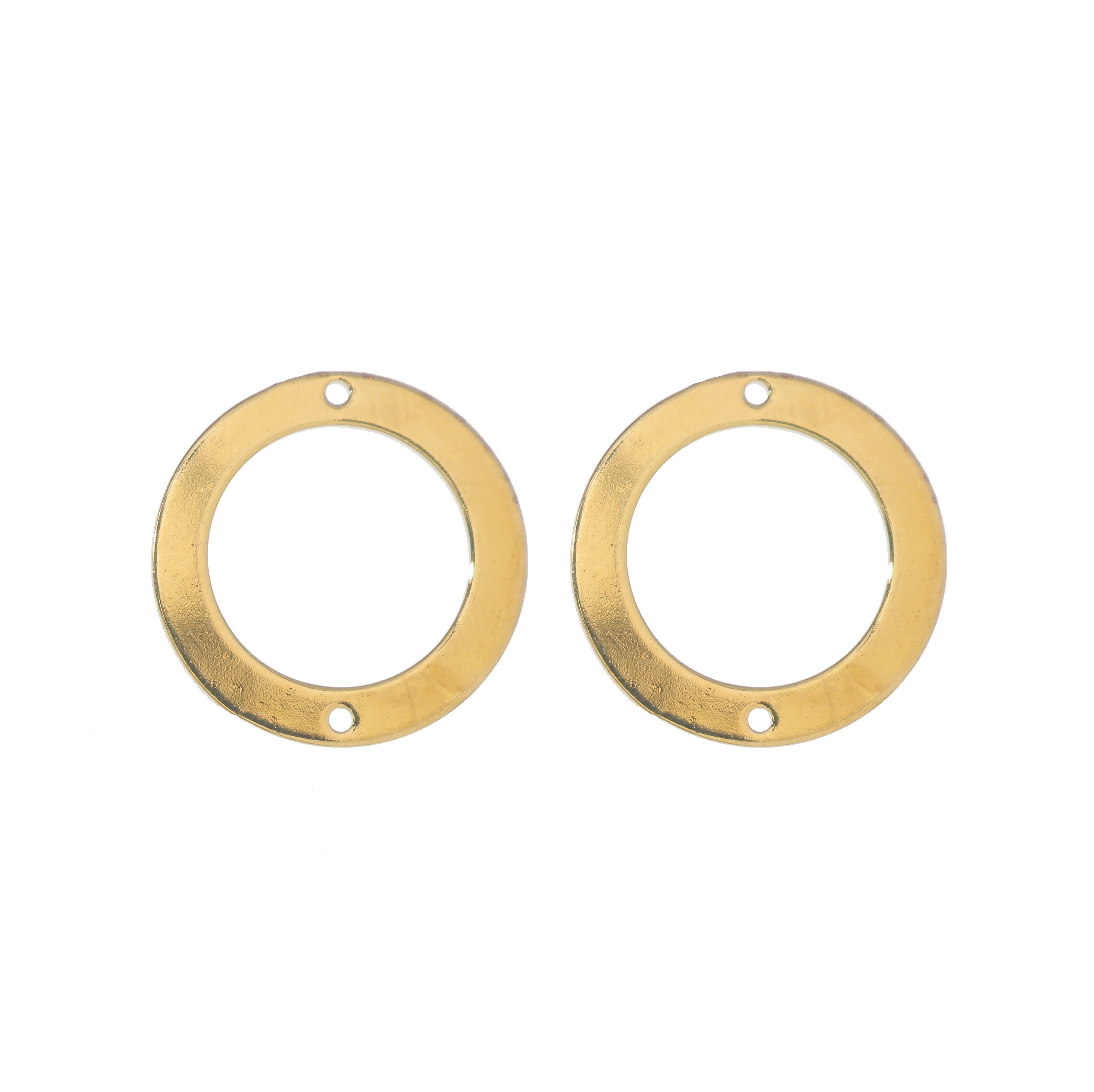Anello tondo chiuso liscio piatto sottile con 2 forti laterali 20 mm.