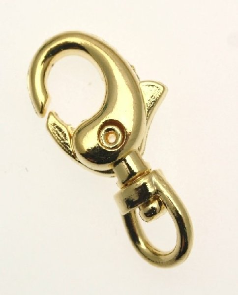 Moschettone per portachiavi 30x12 mm.