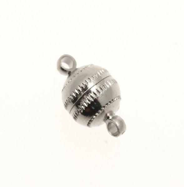 Chiusura a Calamita Tonda, 8x14 mm.