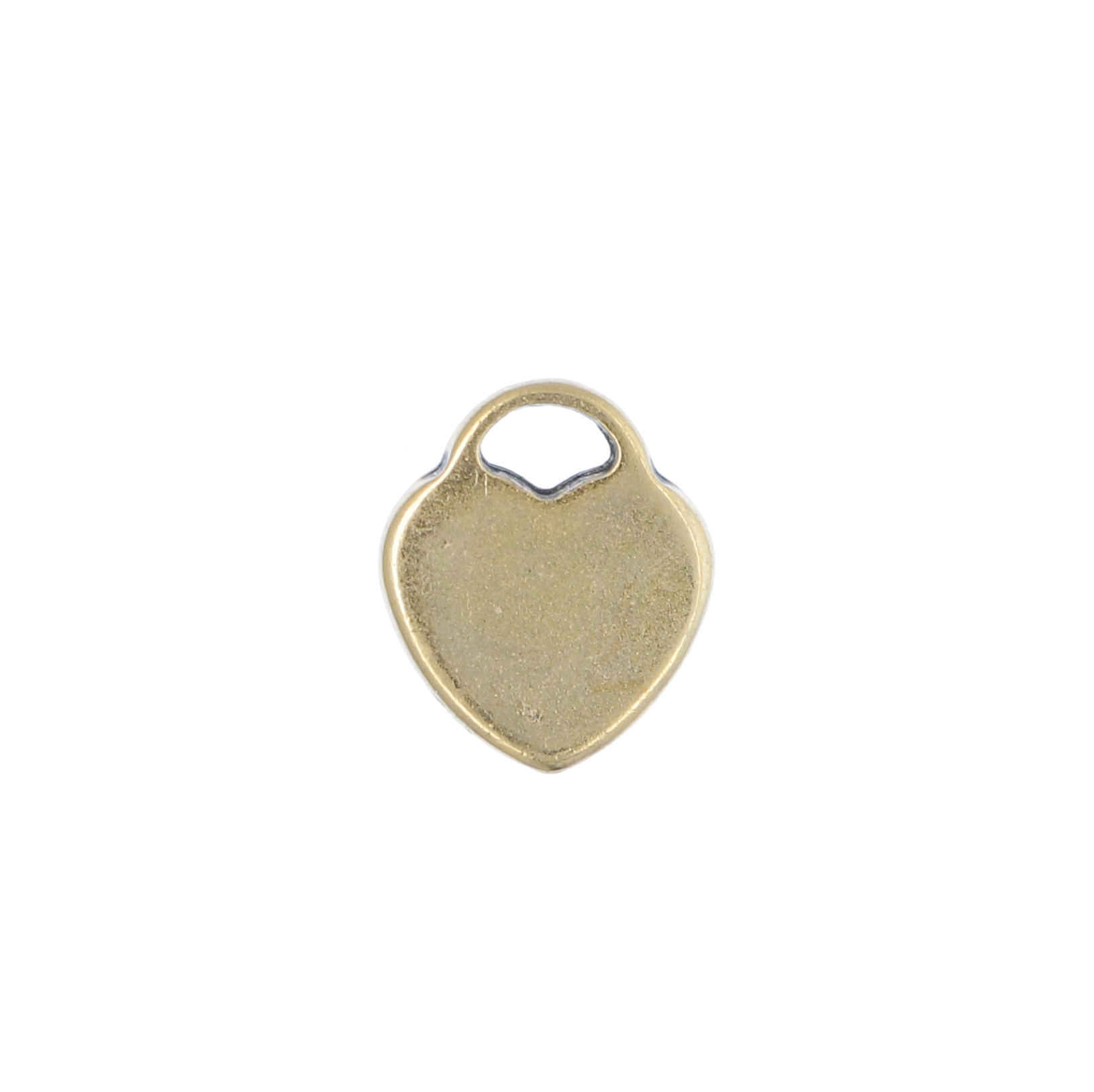 Ciondolo a forma di Cuore stile Tiffany, 13x11 mm., con un anellino tondo chiuso in alto