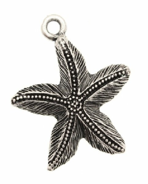 Ciondolo a forma di stella marina gigante a spina 44 mm.