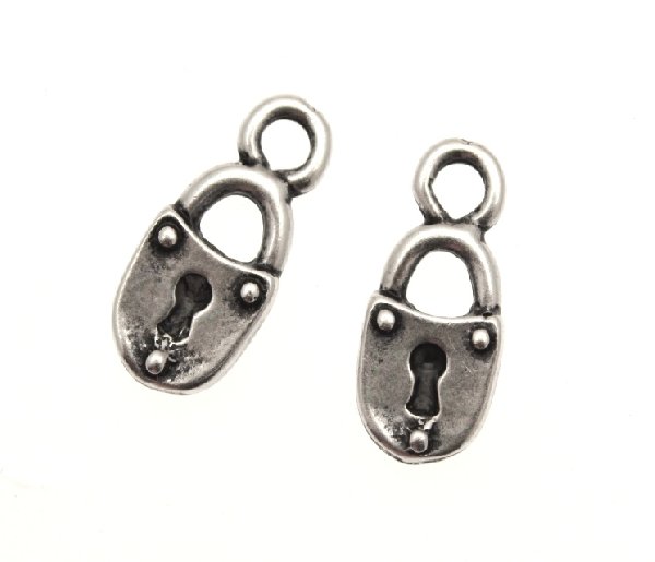 Ciondolo a forma di lucchetto normale 13x8 mm.