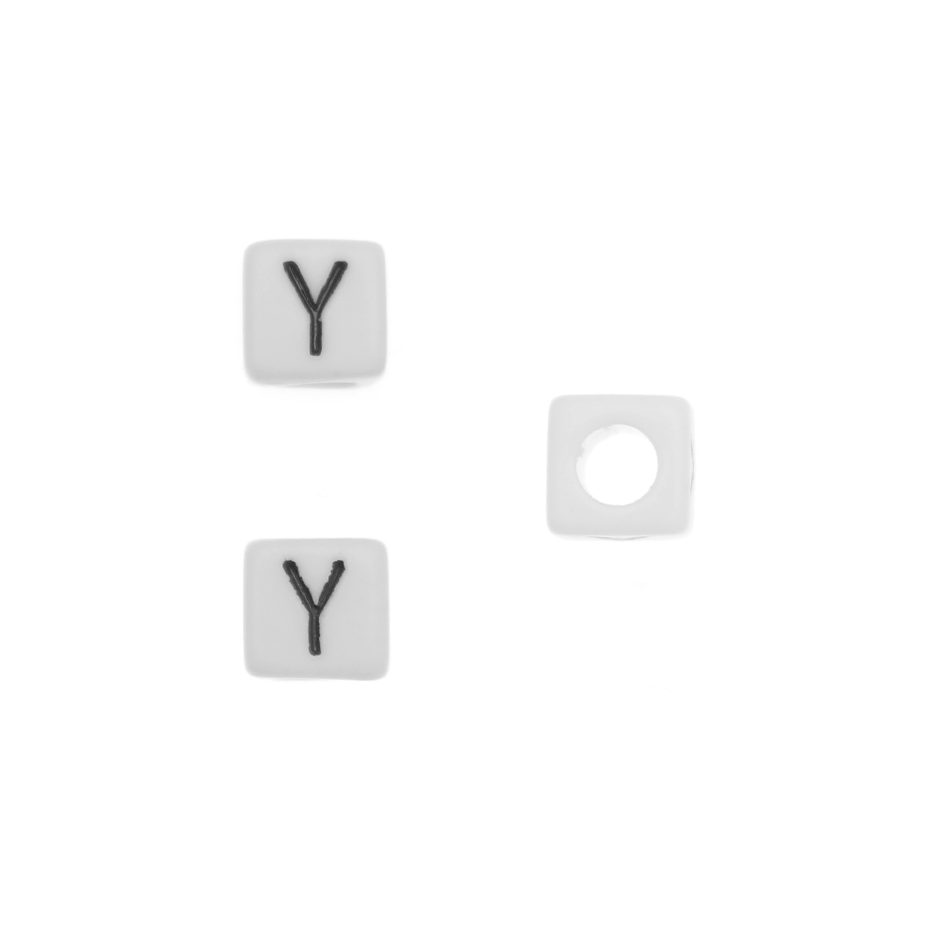 Distanziatore quadrato in resina con disegno lettera "Y", 7 mm.