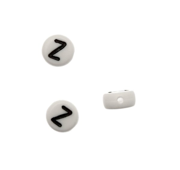 Distanziatore in resina con disegno lettera "Z", 7x4 mm.