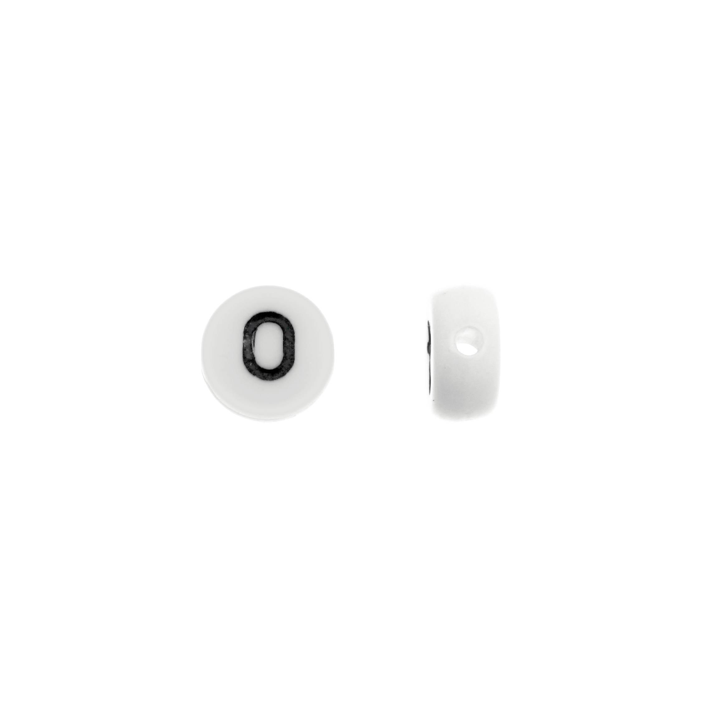 Distanziatore in resina con disegno numero "0", 7 mm.