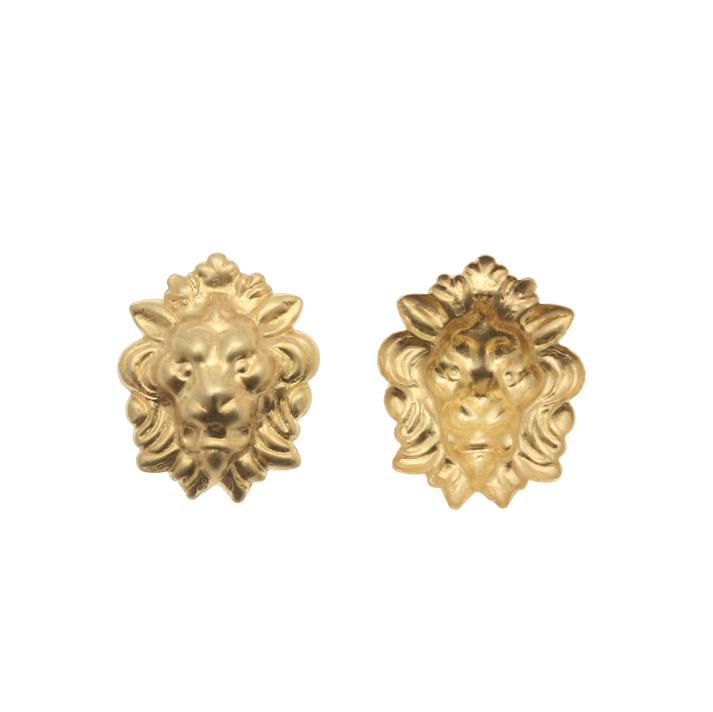 Filigrana a forma di testa di leone, 17x22 mm.