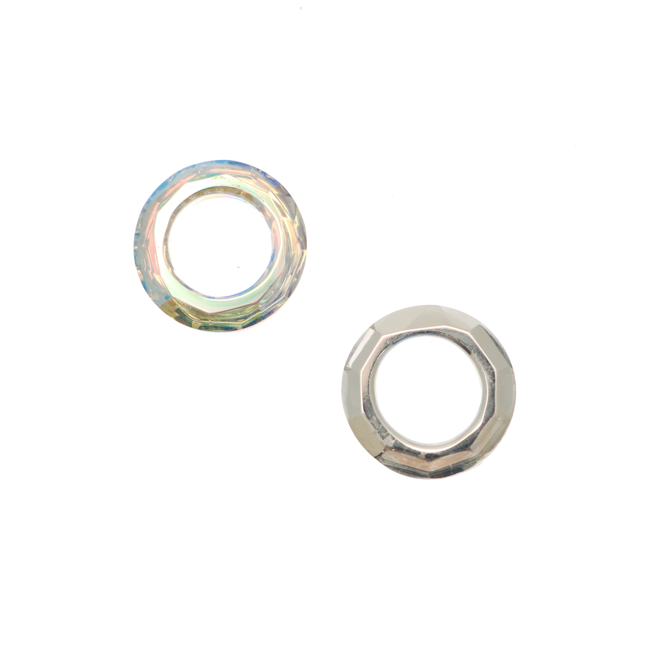 Cosmic Ring in cristallo NON SWAROVSKI, misura 20 mm, Crystal AB