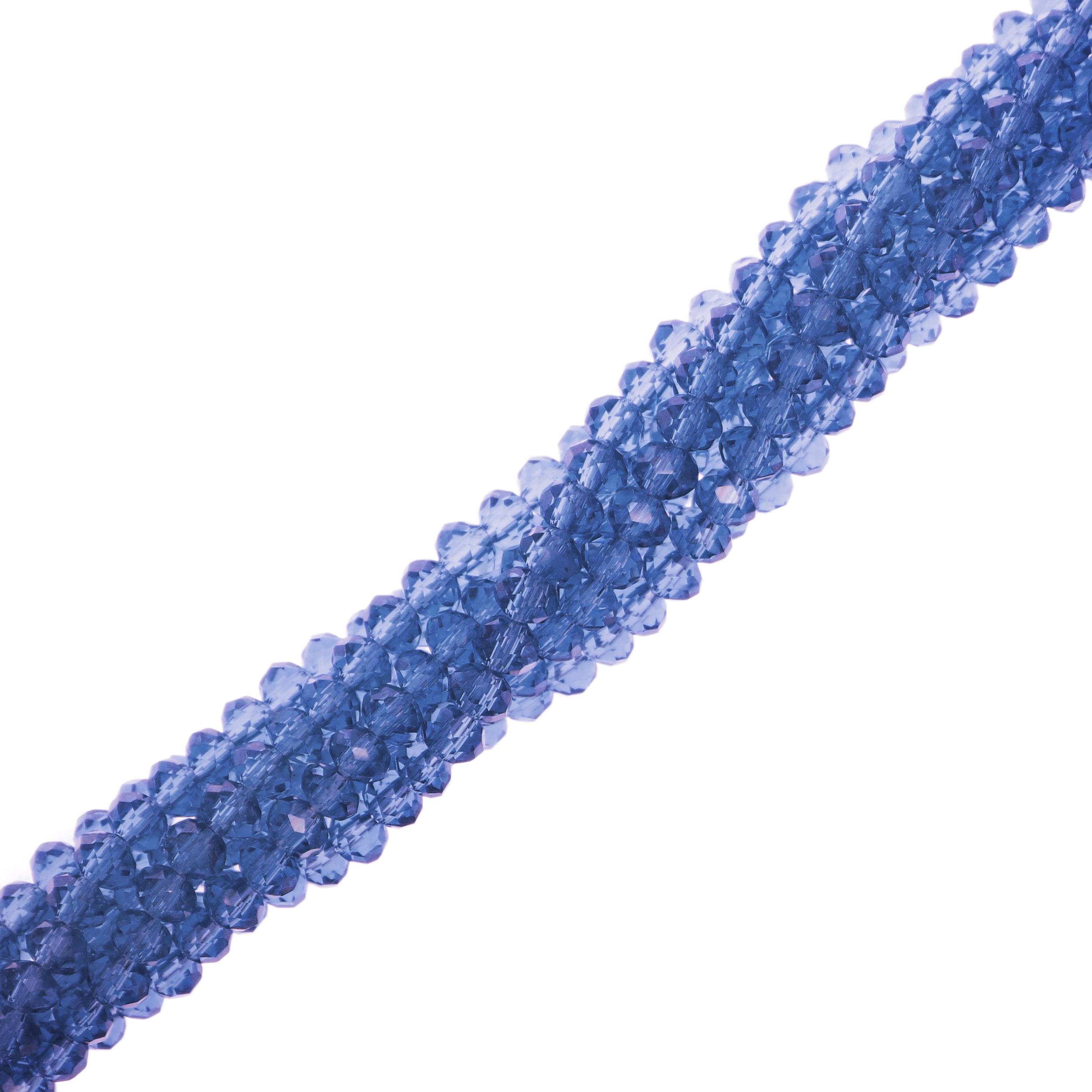 Filo di Cipollotti in Cristallo, 3x2 mm., colore ZAFFIRO CHIARO TRASPARENTE