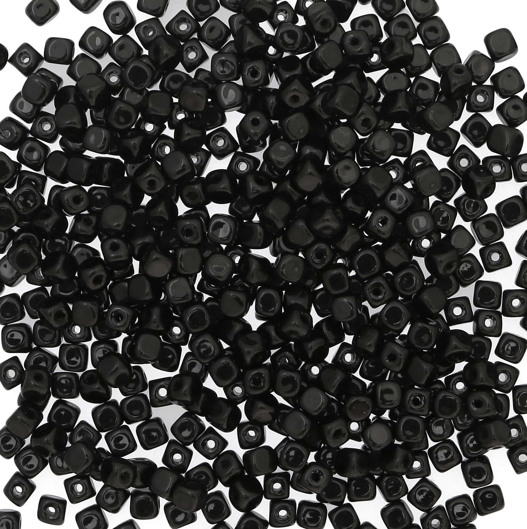 Cubo, 4x4 mm., Nero