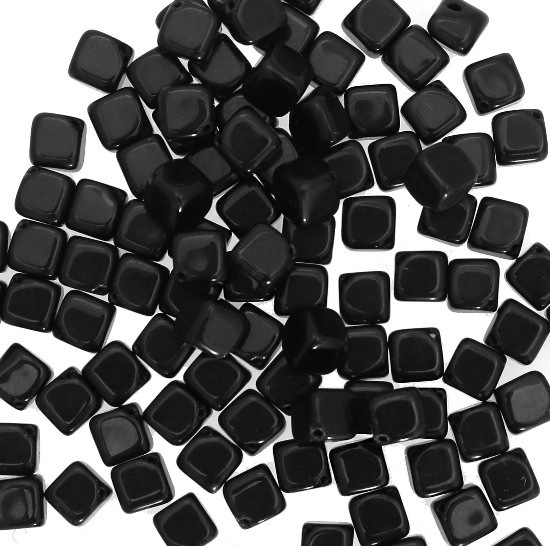 Cubo foro trasversale, 6 mm., Nero